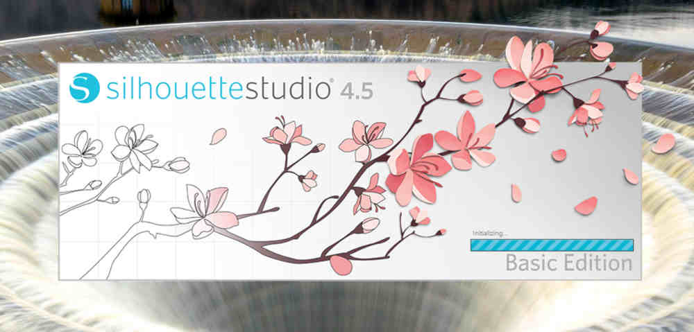 screenshot of opening the silhouette studio software